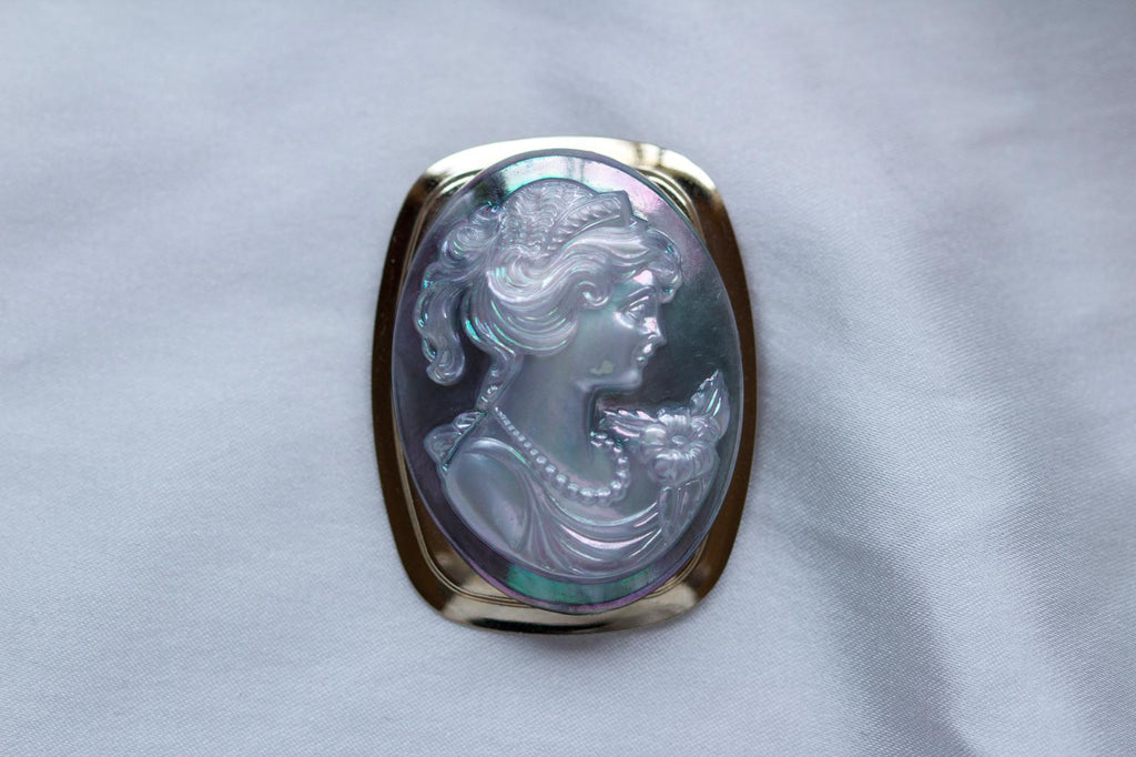 Vintage Lady Queen Brooch Pin