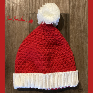 Luxury Handmade Knit Santa Claus Hat