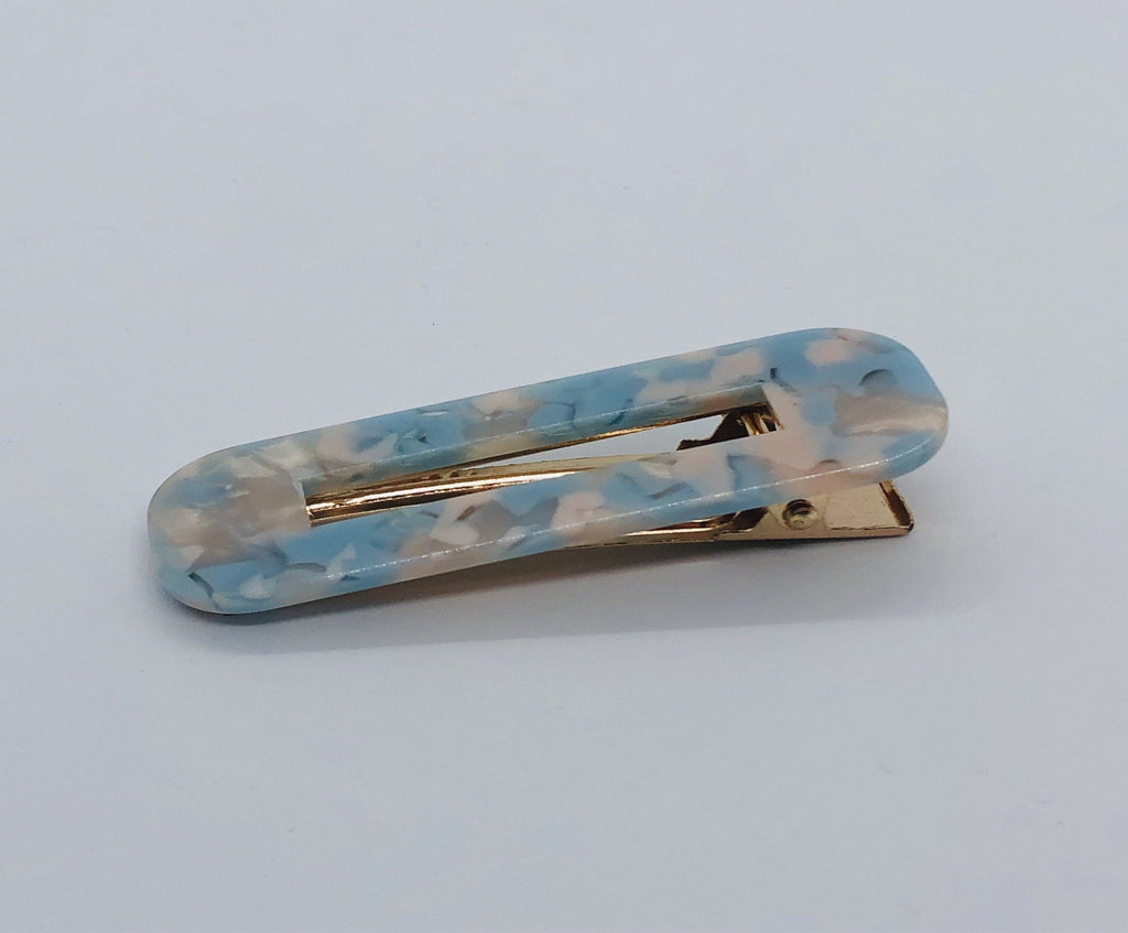 LE CHIC LADY Blue and Pink Hair Clips | Set of 2