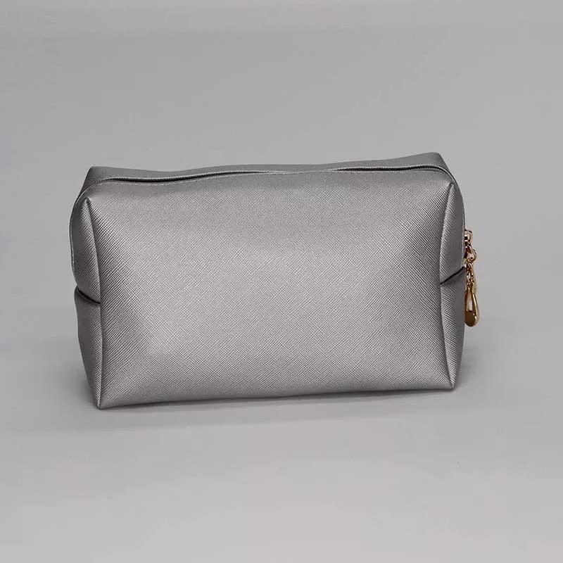 LE CHIC LADY Cosmetic Pouch Bag- Gray Cosmetic Bag