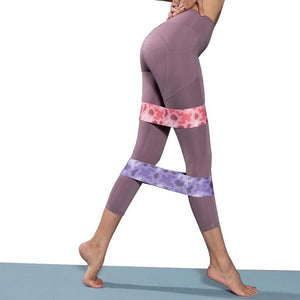 LE CHIC LADY Gray Camo Resistance band Fitness Accessory