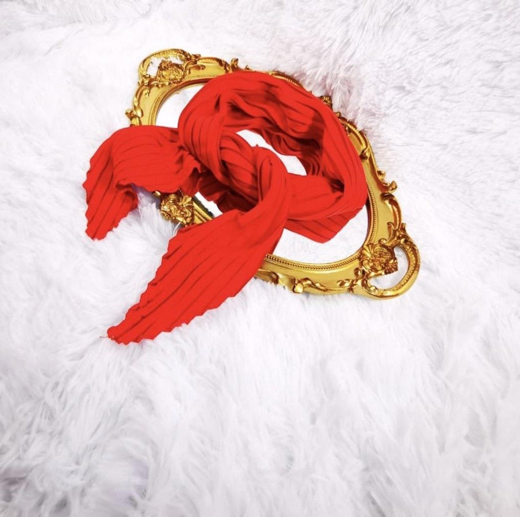 LE CHIC LADY LE CHIC Red Silky Scarf Scarf