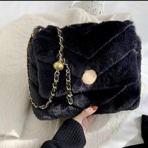 LE CHIC LADY LE CHIC Teddy Bag- Black Handbag