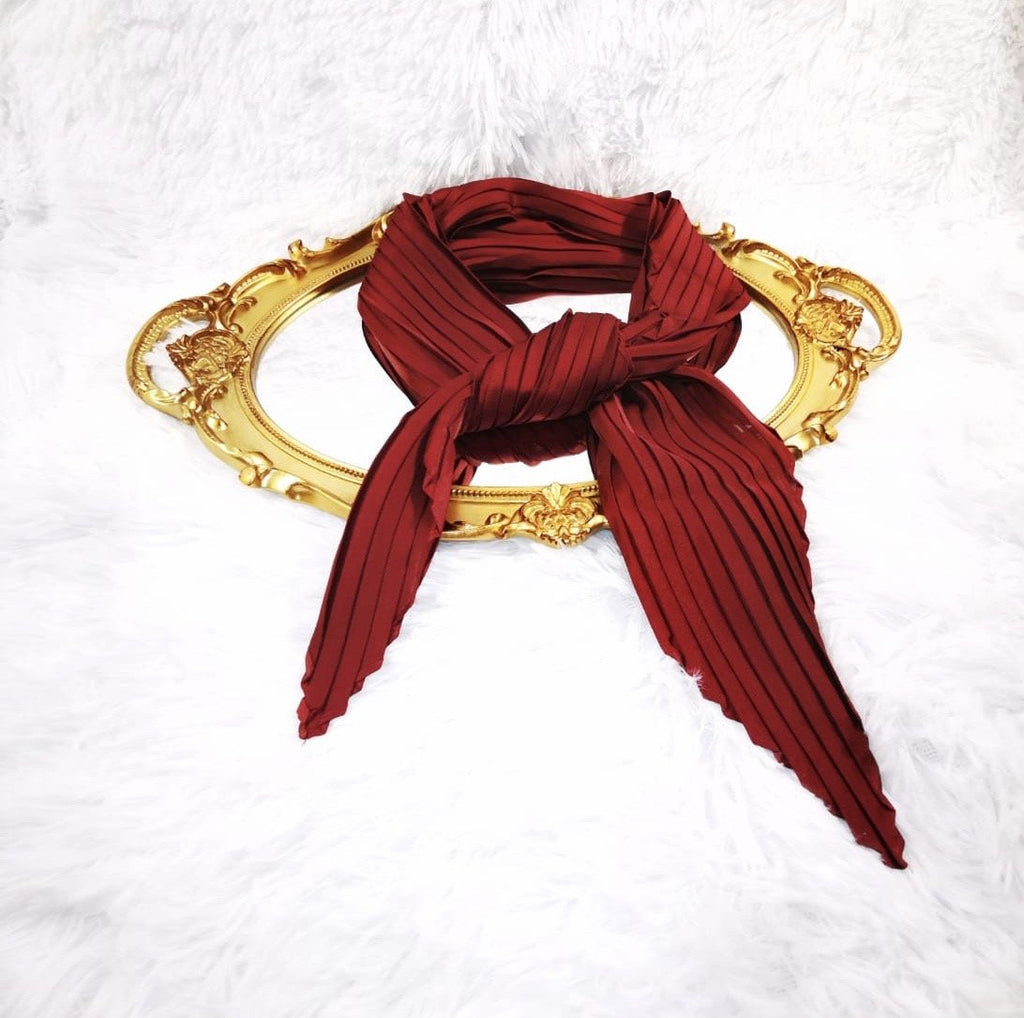 LE CHIC LADY LE CHIC Wine Silky Scarf Scarf