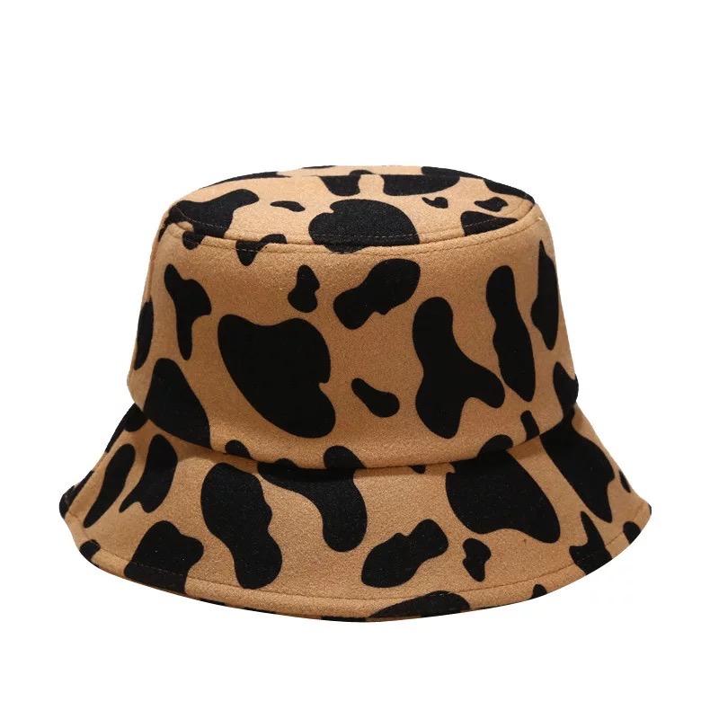 LE CHIC LADY Leopard Print Bucket Hat Hat