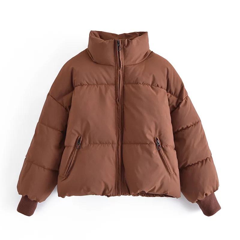 LECHICLADY LE CHIC LADY Brown Puffer Jacket