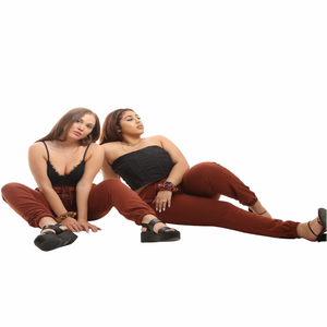 LECHICLADY LE CHIC LADY Brown Sweatpant