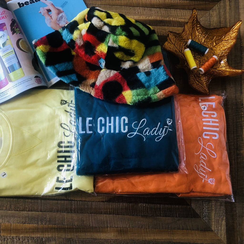 LECHICLADY LE CHIC LADY Vintage Style Embroidered Sweater